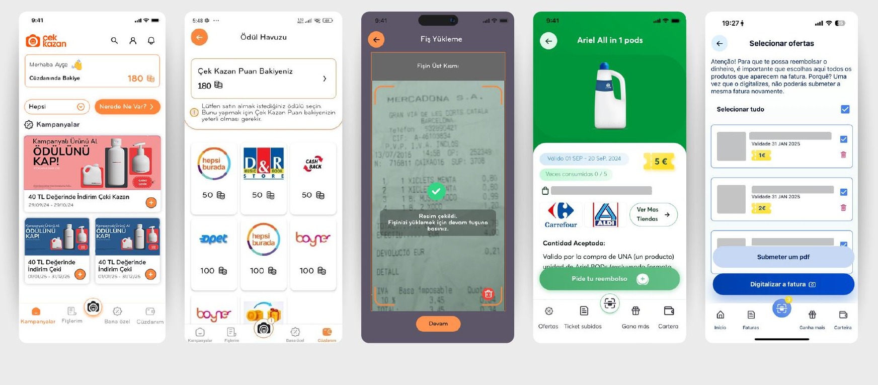 Campaign Super-App interface examples
